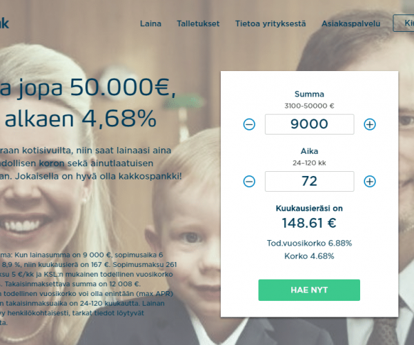 Bigbank etusivu Bigbank etusivu